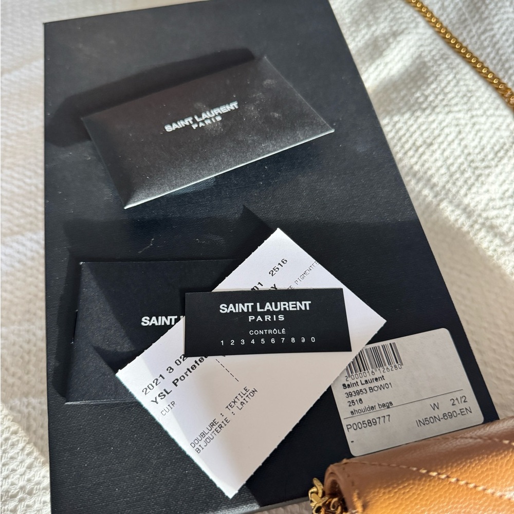 YSL CASSANDRE ENVELOPE CHAIN WALLET - Picture 4 of 11